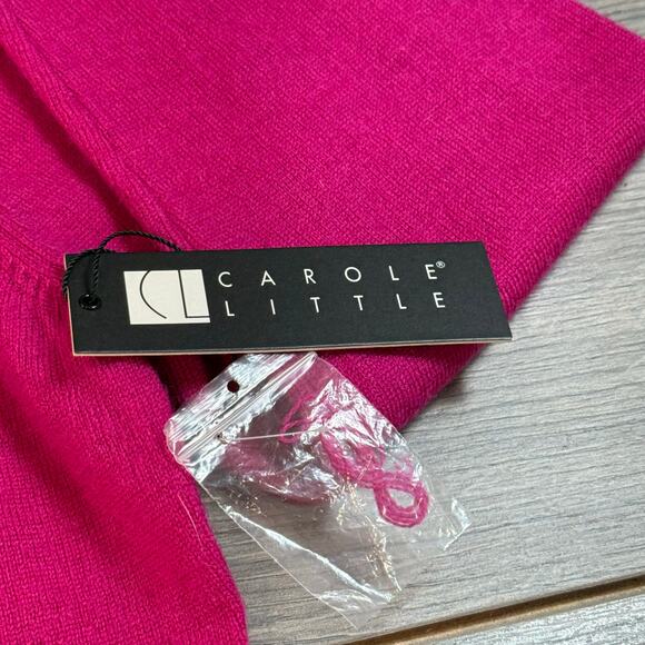 Carol Little 100% Merino Wool Sweater Size M V-Neck Old Money Classic Luxury - Picture 5 of 12